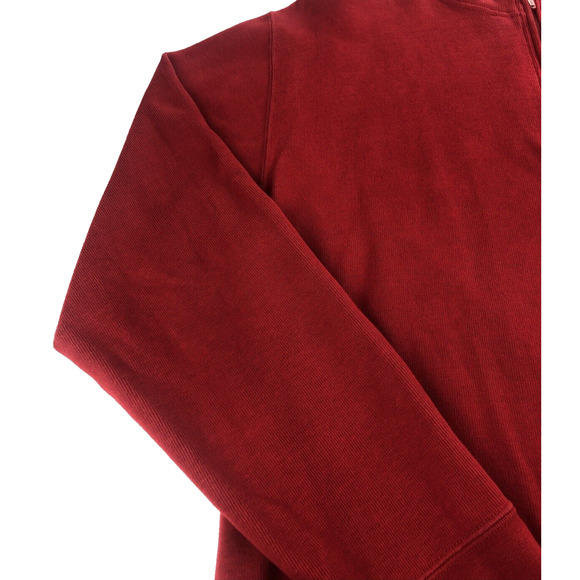 Orvis Men's Shirt Long Sleeve Pullover 1/4 Zip Sweater Red Heavyweight Large - Picture 3 of 15